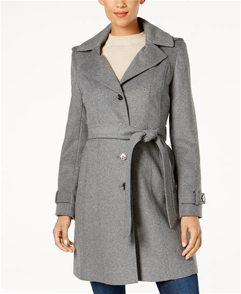 michael kors belted walker coat|michael kors camel coat.